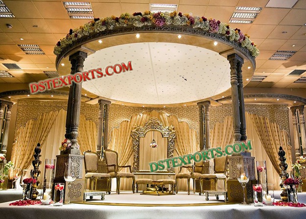 INDIAN WEDDING WOODEN MANDAP SET