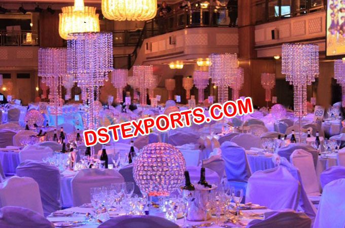 Crystal Ball Table Center Pieces