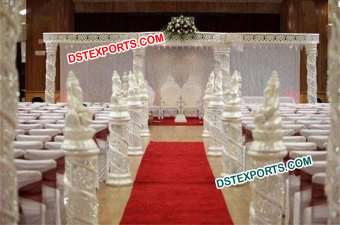 Best Wedding Fiber Crystal Mandap Set/Pagoda