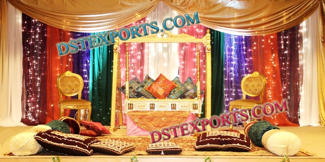 NEW WEDDING COLOURFUL MEHNDI STAGE