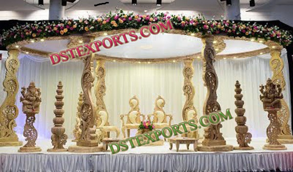 NEW DESIGN WEDDING WOODEN MANDAP