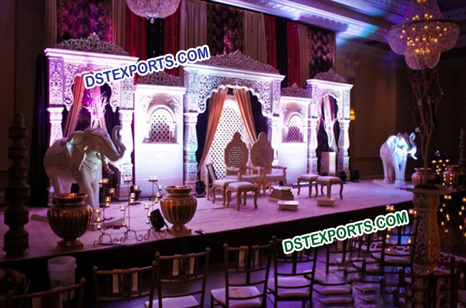 Muslim Wedding Rajasthani Jodha Akber Stage Set