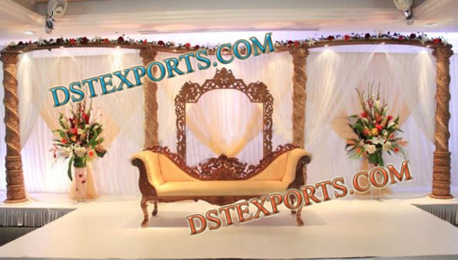 MUSLIM WEDDING WOODEN STAGE SET