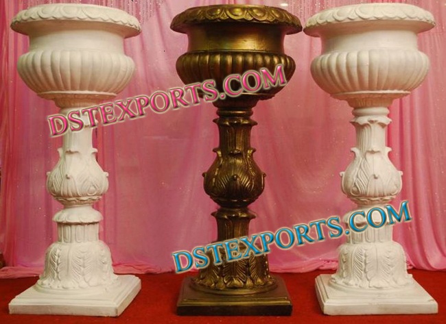 WEDDING DECORATIVE FIBER POTS