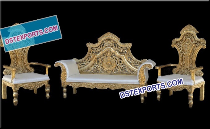 Royal Asain Wedding Gold Furniture Set