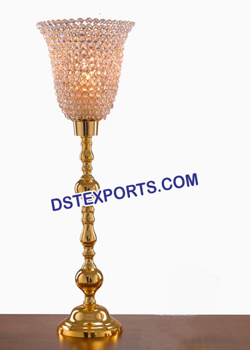 Wedding Golden Crystal Candlabra