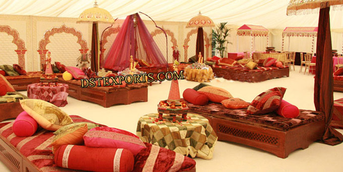 Asian Wedding Mehandi Night Stage Sets