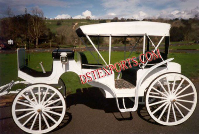 Wedding White Victoria Carriage