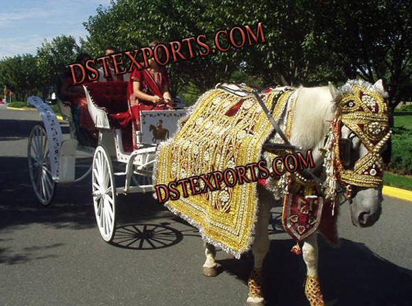 Indian Baraat Golden Horse Costume