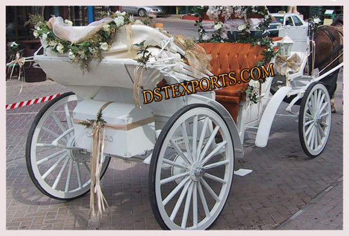 Beautiful Wedding Horse Carriage