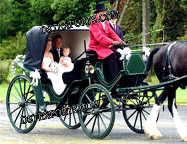 Black Victoria Horse Carriage