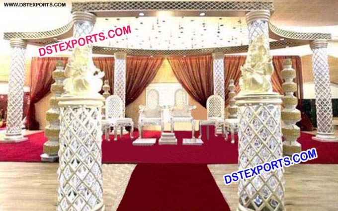 Latest Style Wedding Crystal Mandap Stage Dec