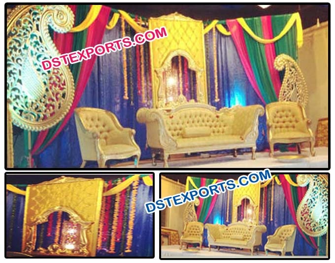 Designer Wedding Mehandi Stage Decorations