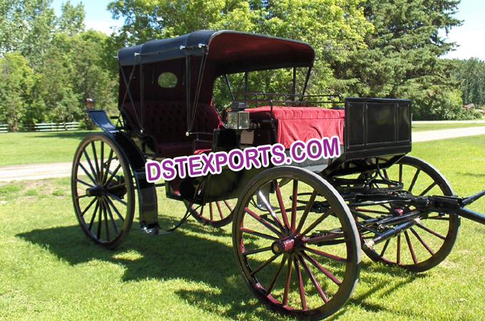 Indian Wedding Black Victoria Horse Carriage