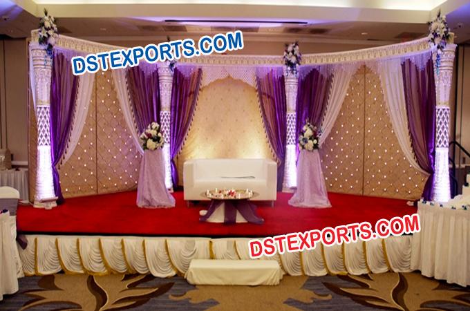 Fiber Crystal Reception Decor For Vivah