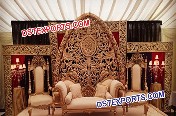 Fiber Heavy Carving Panels Stage Set