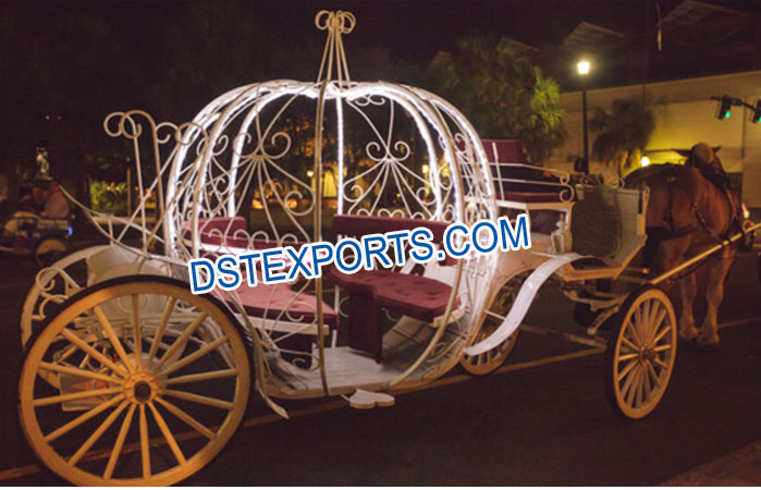 Pumpkin Cinderella Horse Drawn Carriage