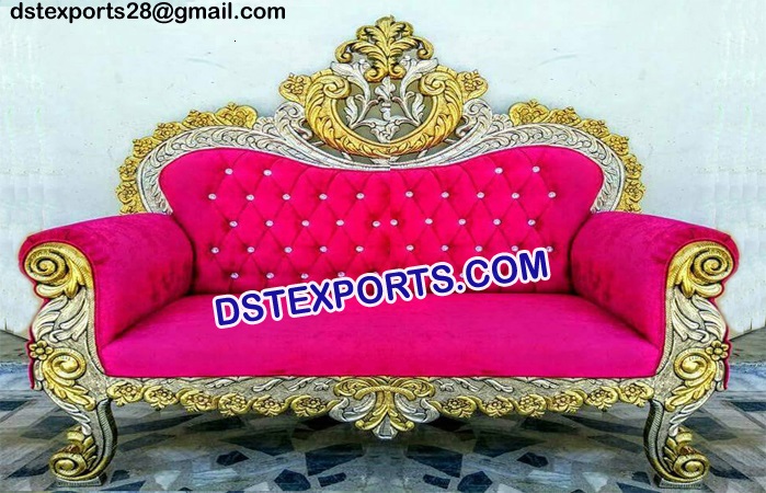 Latest Wedding Brass Metal Sofa