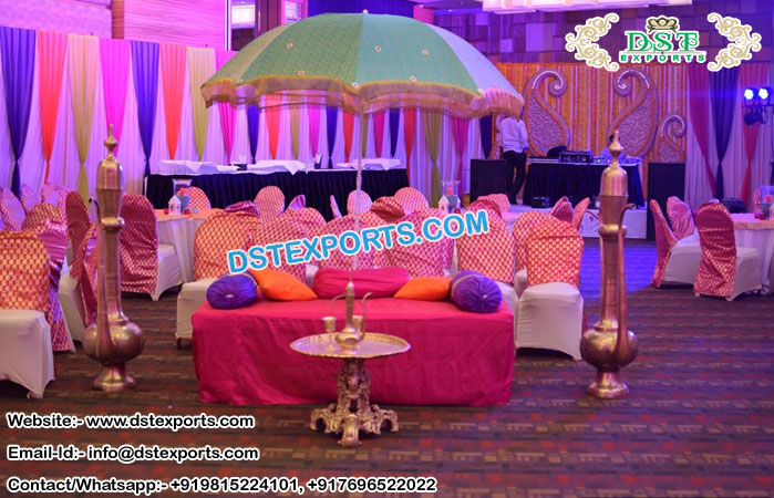 Mehandi Theme Wedding Umbrella Decor