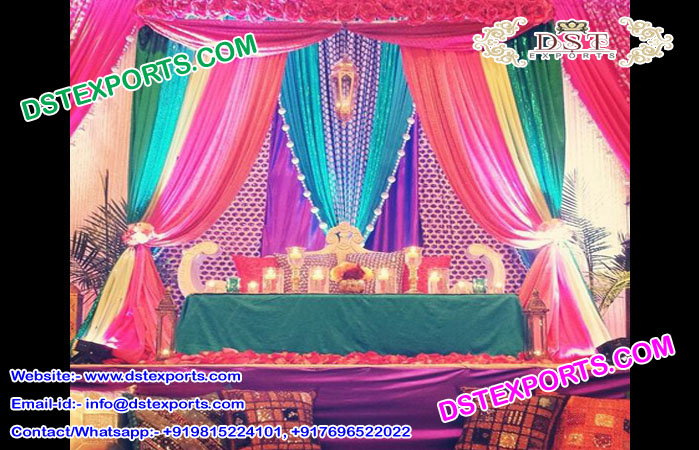 Arabian Muslim Mehandi Ceremony Set Up