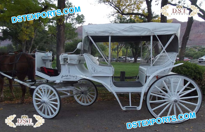 American White Victorian Touring Carriages