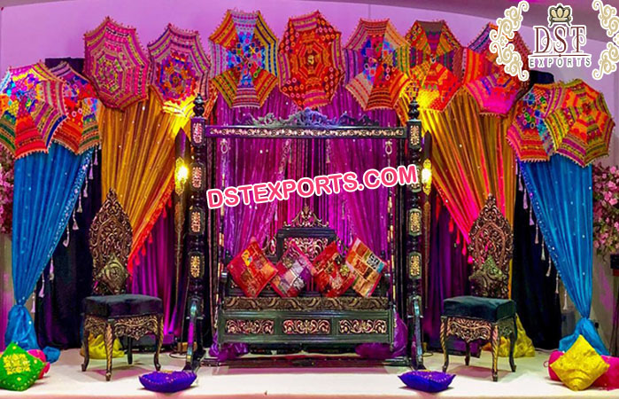 Designer Swing Set For Mehndi Sangeet Function