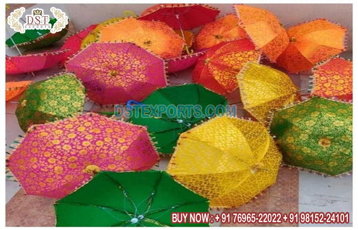 Wholesale Golden Printed Umbrellas For Event Decor