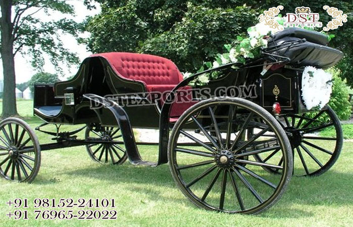 Stylish Open Style Horse Drawn Phaeton Carriage