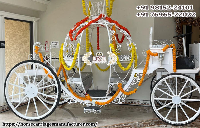 Decorated Cinderella Chariot for Western Wedding