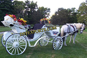 Decorated Wedding Horse Carriage
