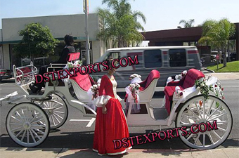 Decorated Wedding Horse Carriages