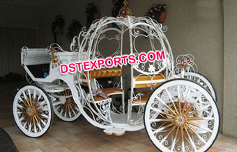 Golden Wedding Cindrella Horse Carriage