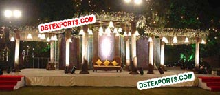 Wedding Crystal Mandap With Crystal Bells For Sale