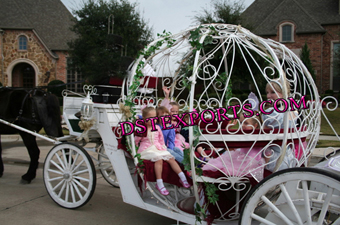 Children Touring Cinderella Horse Carriage