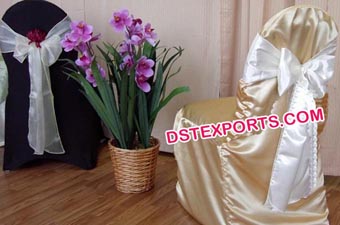 Latest Wedding Golden Chair Cover