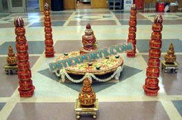 INDIAN WEDDING GARBA POTS DECORATION