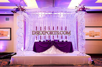 Latest Glass Crystal Mandap Set For Wedding