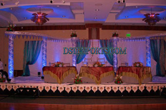 Asian Wedding Metal Crystal Stage Set