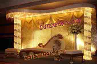 Latest Asian Wedding Royal Stage Set