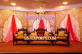 Muslim Walima Stage With Antique Furnitures