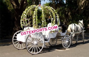 Wedding Flower Cinderella Horse Carriage