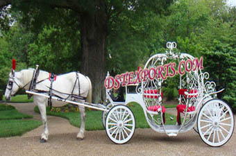 England Wedding Cinderella White Carriage