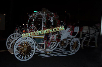 Lighted Wedding Cinderala Horse Carriage