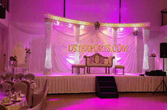 Latest Wedding Crystal Kite Pillars Stage