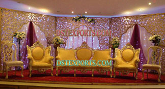 ASIAN WEDDING  BEAUTIFUL  STAGE SET