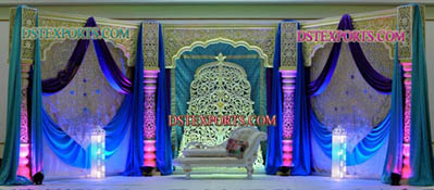 MUSLIM  WEDDING CARVED STAGE SET