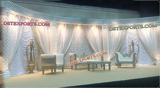 WEDDING STYLISH CRYSTAL PILLAR STAGE