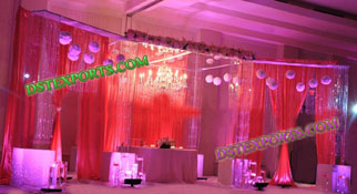 WEDDING HANGING CRYSTAL STAGE SET