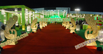 INDIAN WEDDING PEACOCK DECORATION