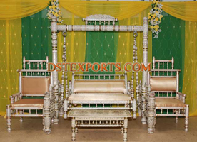 WEDDING SANKHEDA SWING WITH CHAIRS